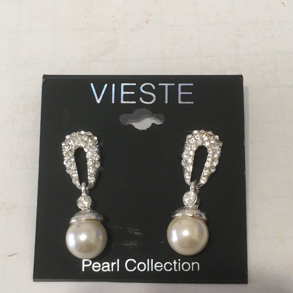 Faux pearl earrings Vieste pearl collection